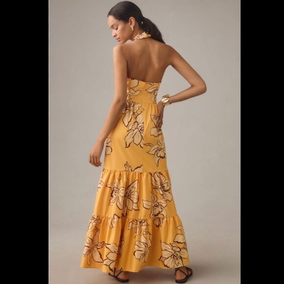 Anthropologie Hutch Floral Halter Maxi Dress - Picture 2 of 4